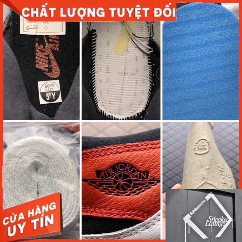 [MIỄN PHÍ SHIP] Giầy thể thao AIR JORDAN 1 Trắng quai Đỏ Smoke Grey | BigBuy360 - bigbuy360.vn