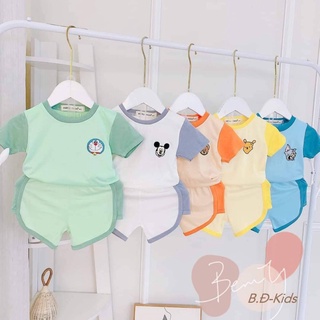 Bộ cộc tay thun lạnh minkymom cho bé trai, bé gái