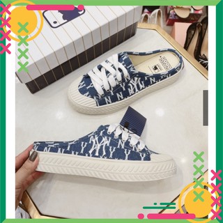 ✅[ Full Box + Bill 🌺] Giày Sục Ny Đạp Gót Vải Bò Màu Xanh Nhạt , Sục Ny, Sục 𝐌𝐋𝐁 Đạp Gót Hot Hit 2021 Bản Đẹp