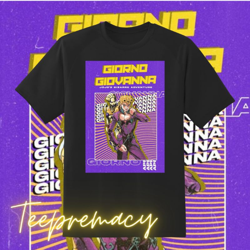 HOT🔥 Áo Phông Jojo's Bizarre Adventure - Giorno Giovanna Graphic mẫu mới cực chât