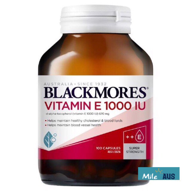 Thực phẩm bổ sung Vitamin E Blackmores 1000IU