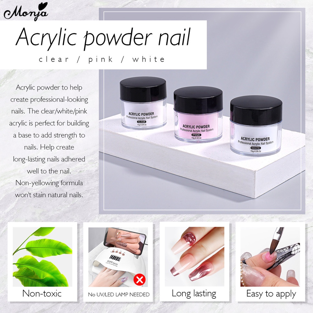 Bộ 13 Dụng Cụ Nối Dài Móng Tay Acrylic Chuyên Nghiệp Monja
