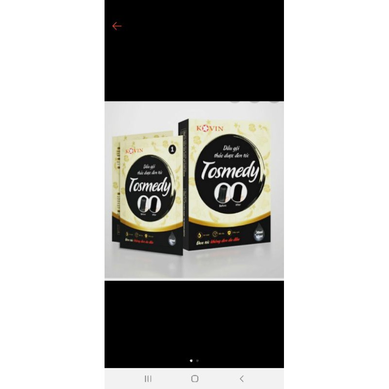 Combo 10 hộp dầu gội đen tóc TOSMEDY