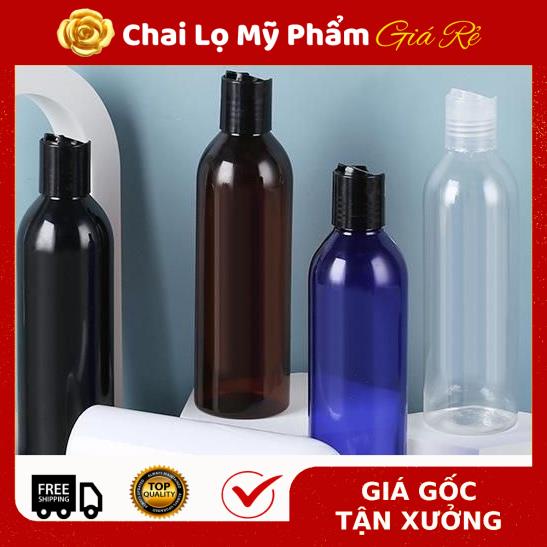 Chai Chiết Mĩ Phẩm ❤ RẺ VÔ ĐỊCH ❤ Chai nhựa pet trong nắp nhấn 150ml,200ml,250ml chiết mỹ phẩm , phụ kiện du lịch