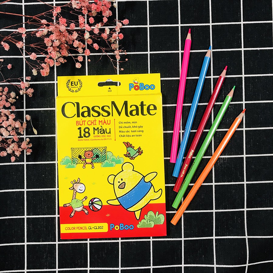 Bút Chì Màu 18 Màu Class Mate CL102