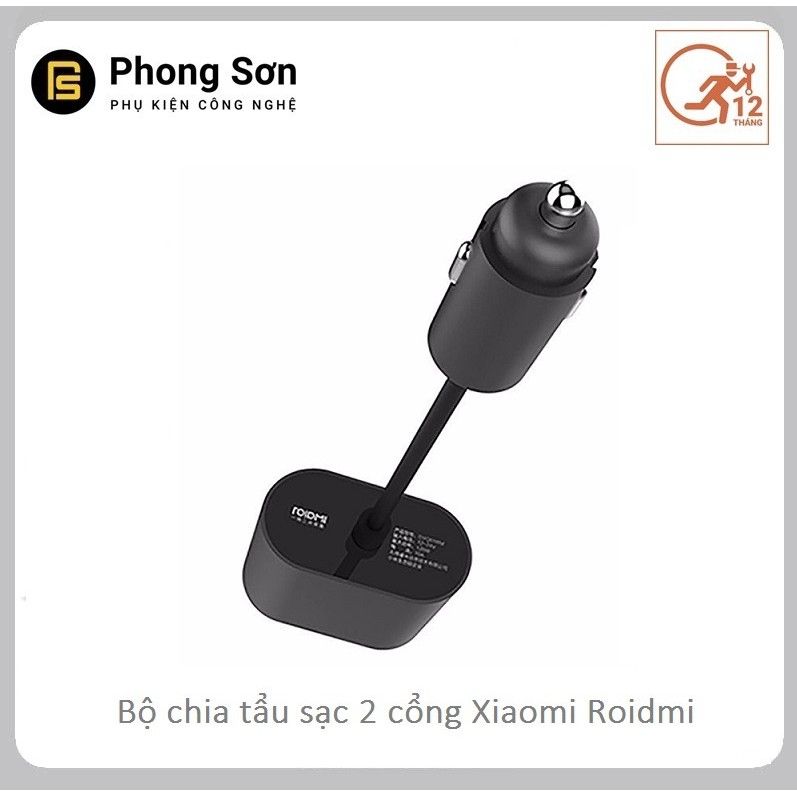 Bộ chia tẩu sạc ô tô Xiaomi Roidmi - Bảo Hành 12 Tháng