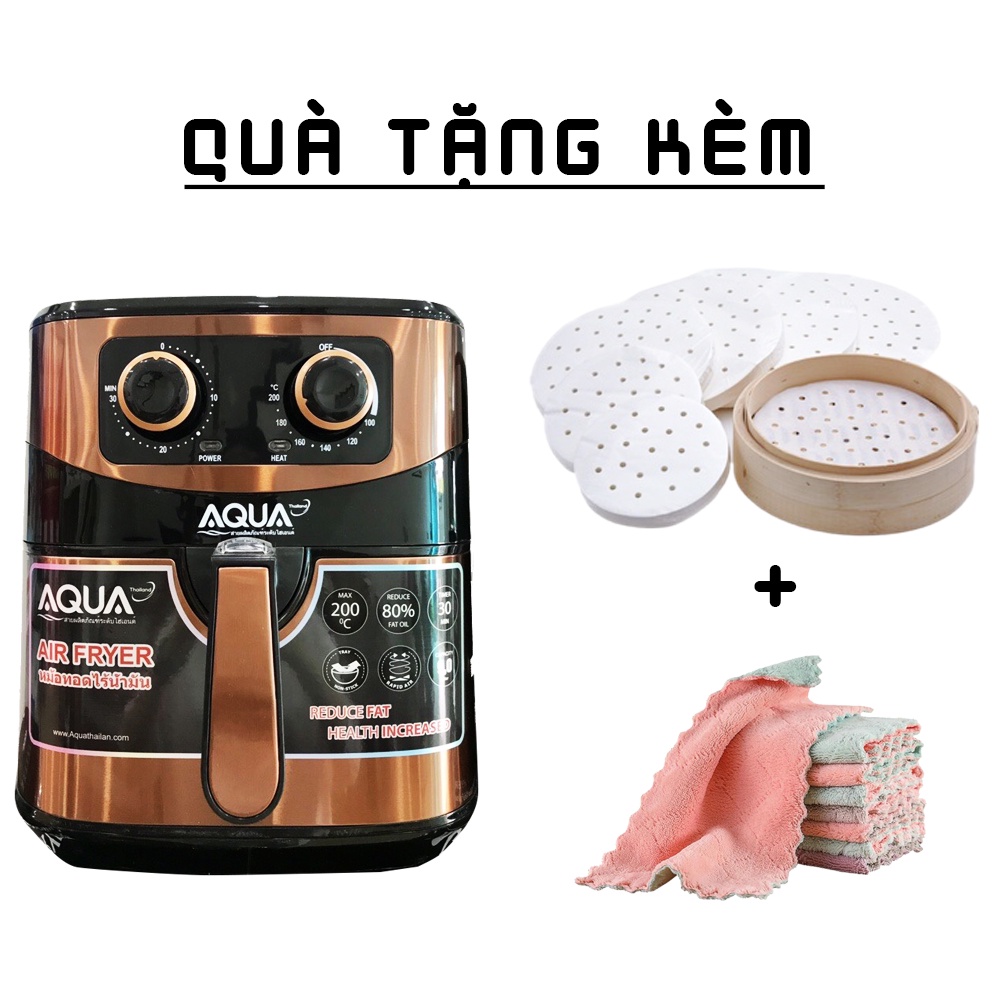 [Mã 44ELSALE2 giảm 7% đơn 300K] Nồi chiên không dầu AQUA 9L Q666 - BẢO HÀNH 12 THÁNG