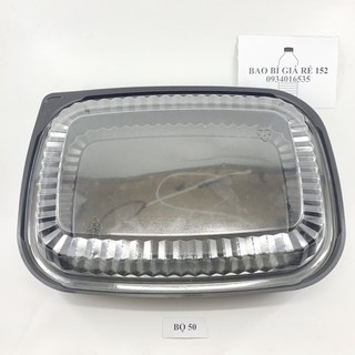 50 hộp nhựa đế đen HT203 đế chịu nóng được