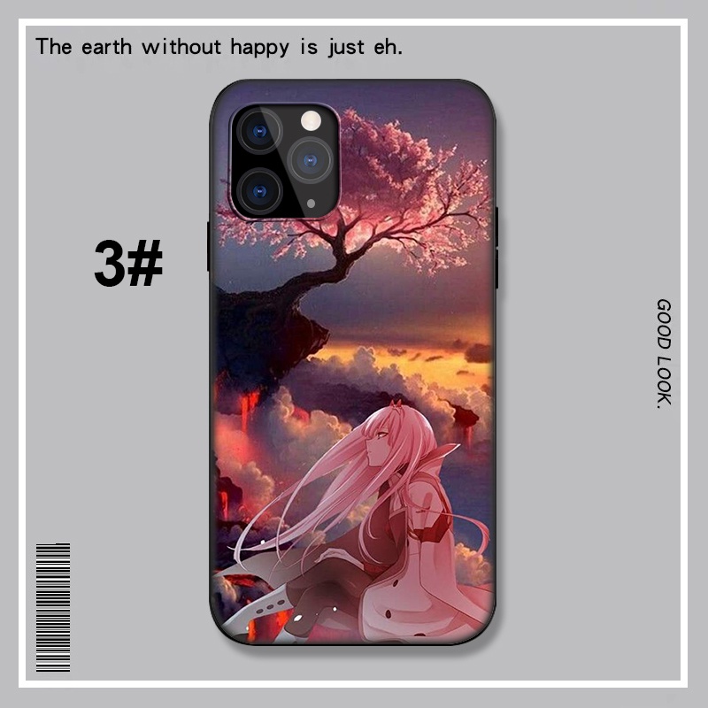 Ốp điện thoại mềm họa tiết Anime zero two cho iPhone XR X Xs Max 7 8 6s 6 Plus 7+ 8+ 5 5s SE 2020 LU133