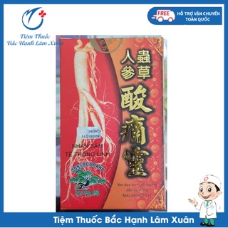 Nhân sâm tê thống linh malaysia hỗ trợ đau xương khớp hộp 20 viên