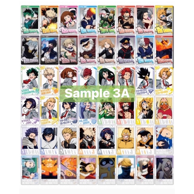 Thẻ nhân phẩm neon collection và snapmide mha my hero academia Nhật Bảno