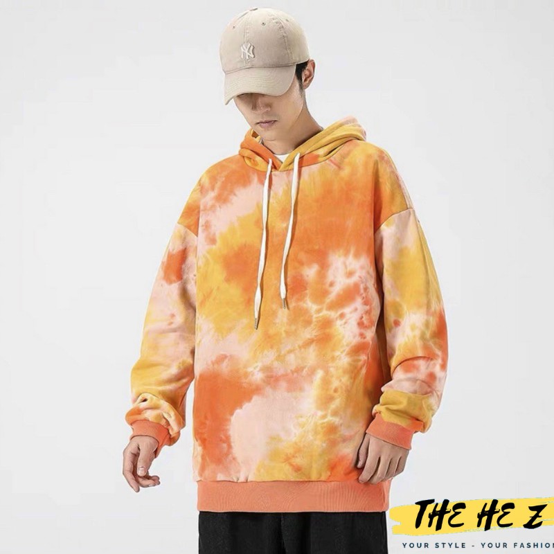 Áo Hoodie loang màu nỉ form rộng unisex Z012 | BigBuy360 - bigbuy360.vn