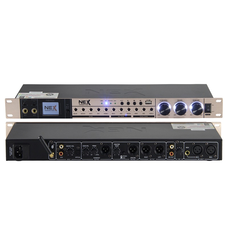 Vang Cơ Nex FX9 Plus, thiết bị xử lý tín hiệu giá rẻ, dùng cho karaoke và nghe nhạc. [ HÀNG CHÍNH HÃNG ] – BH 12 THÁNG