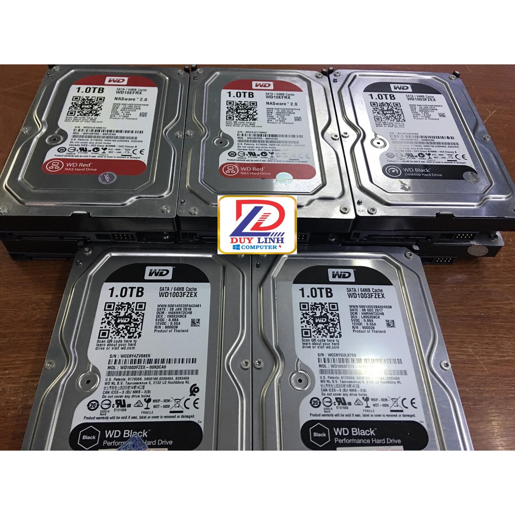 Ổ Cứng HDD 1T Western Black,Red chuyên dùng cho sever chạy 24/24