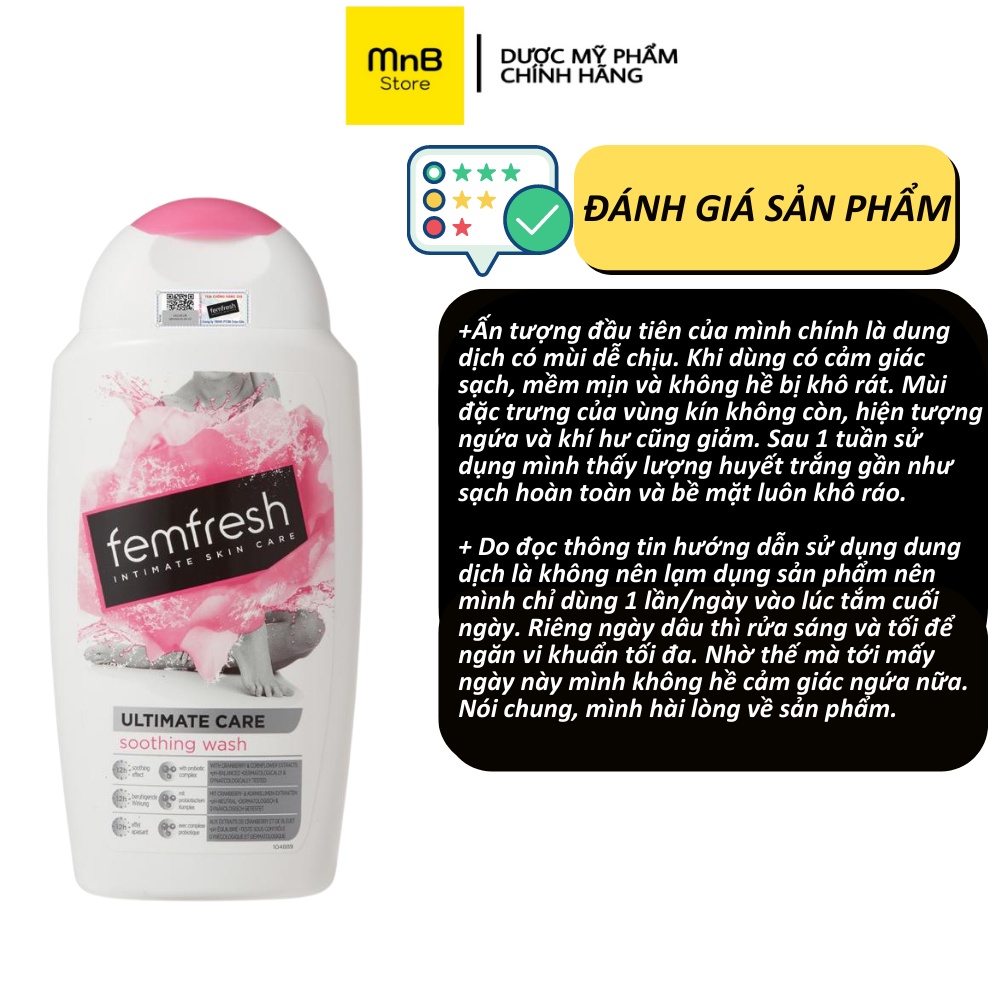 Dung dịch vệ sinh phụ nữ Femfresh Daily Intimate Wash anh 250ml