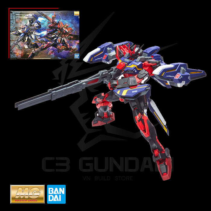 MÔ HÌNH GUNDAM BANDAI MG 1/100 GAT-X105 AILE STRIKE GUNDAM VER RM ( CHINA RED COLOR + FULL PACK SET) [P-Bandai] GUNPLA