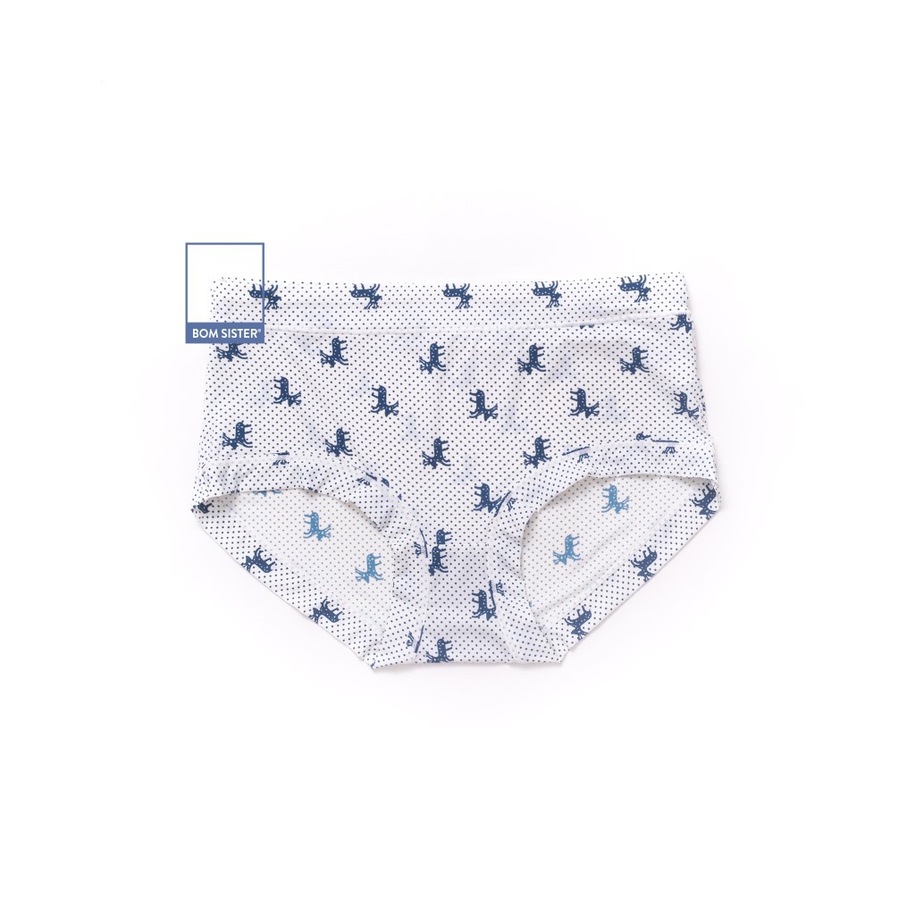 [Mã FAMALLT5 giảm 15% đơn 150k] Quần Lót Su Gấp Viền Hoạ Tiết Dễ Thương phần 2 BOM SISTER Q9905 | BigBuy360 - bigbuy360.vn