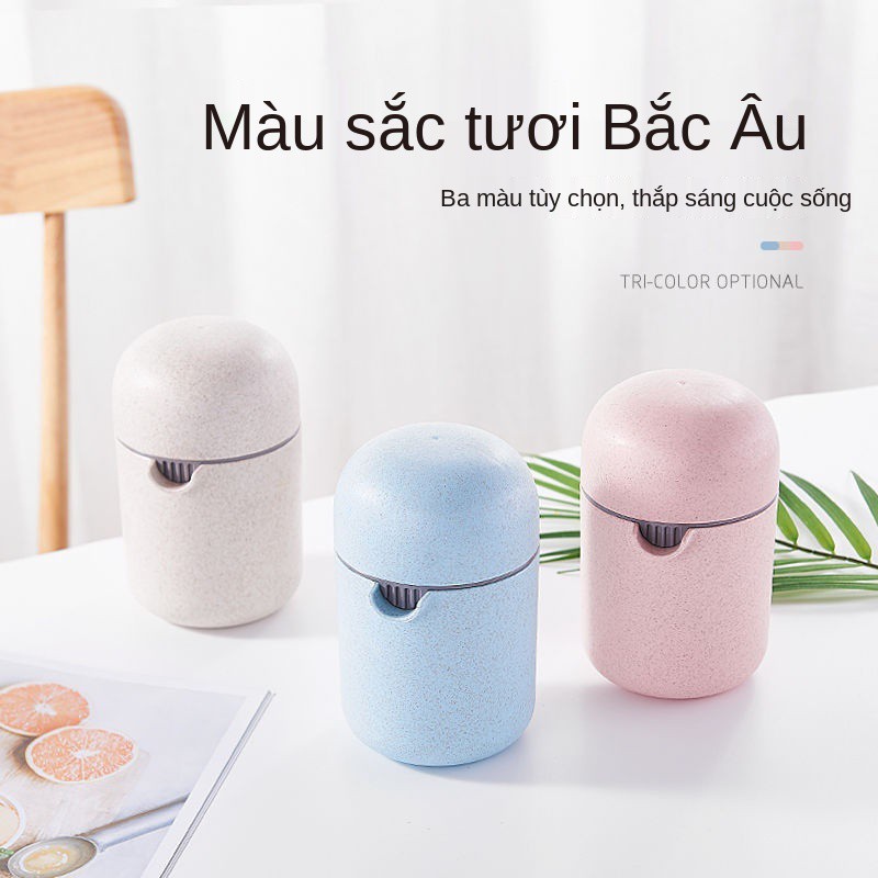 Dụng cụ vắt cam kèm ép trái cây mini 2 in 1 lúa mạch ăn toàn cho sức khoẻ