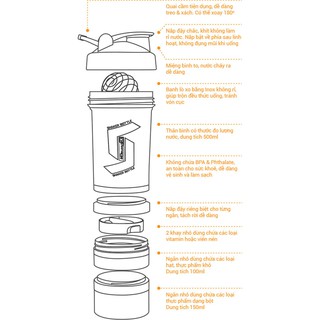 BÌNH LẮC SHAKER BOTTLE MDBUDDY MDG001