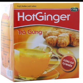 Trà gừng Cozy Hot Ginger gói hòa tan gói 10g (hộp 20 gói)