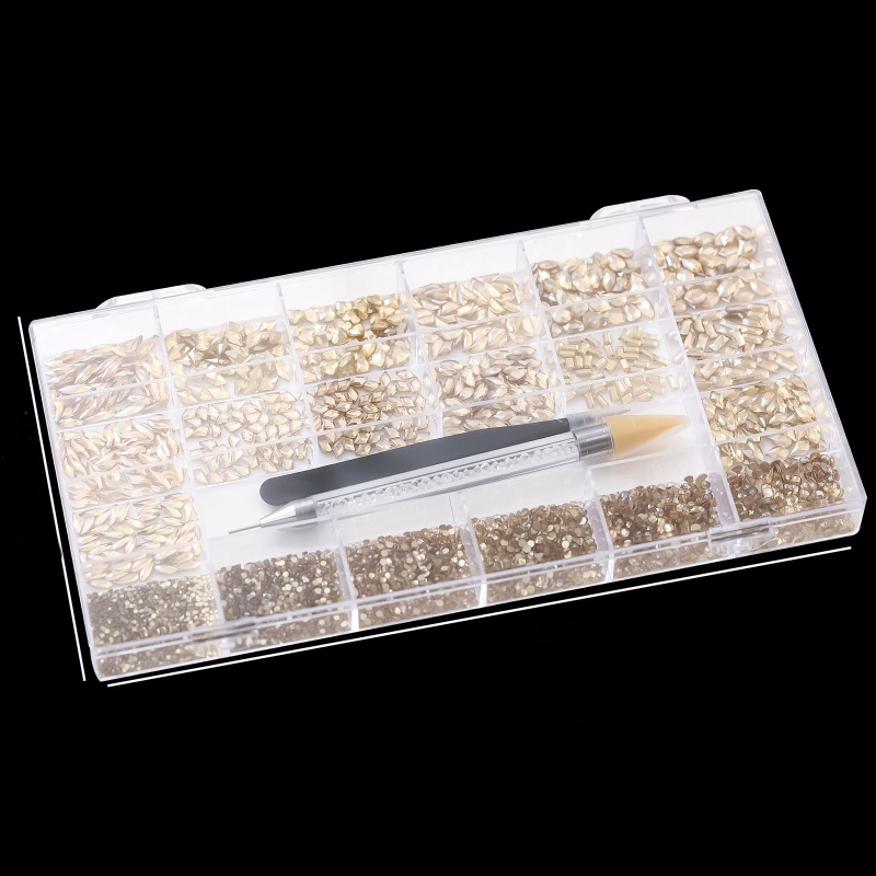 Set 5500 Hạt Cườm Lấp Lánh Trang Trí Móng Nghệ Thuật