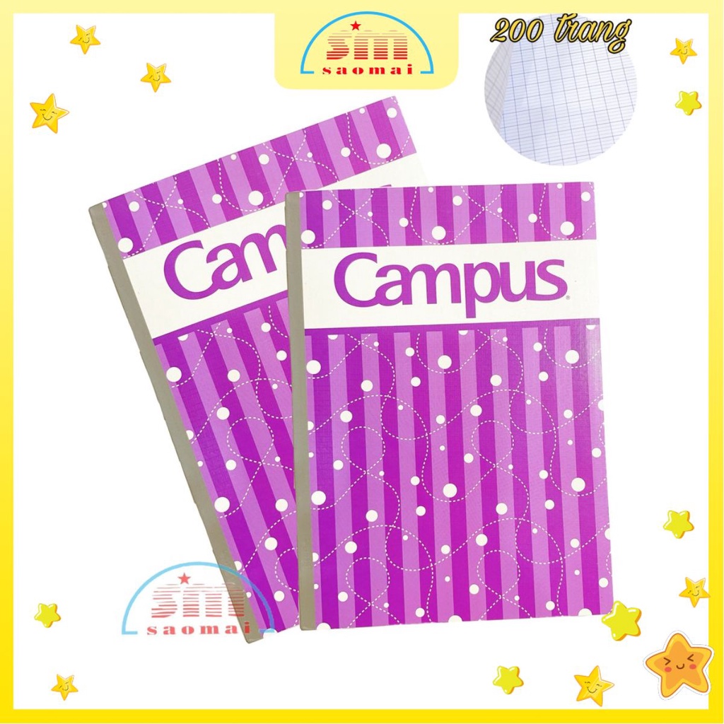 Tập sinh viên Campus NB-BTRE200 cuốn 200 trang – Văn phòng phẩm Sao Mai