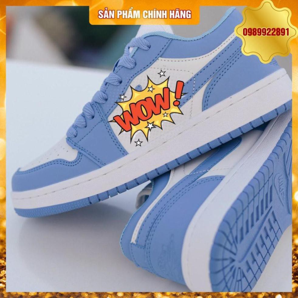 Giày thể thao Jd1 da PU, phối xanh dương trắng | BigBuy360 - bigbuy360.vn