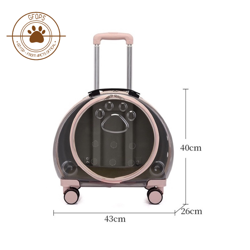 Balo/Vali vận chuyển cho chó mèo CAO CẤP có quai đeo - 4pets official