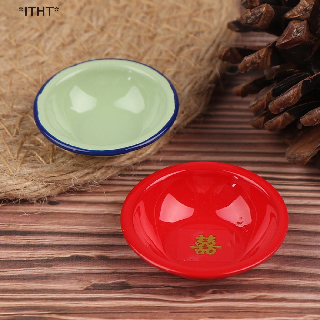 Mô Hình Bát Đĩa Súp Tỷ Lệ 1 / 12 Dùng Trang Trí Nhà Búp Bê
