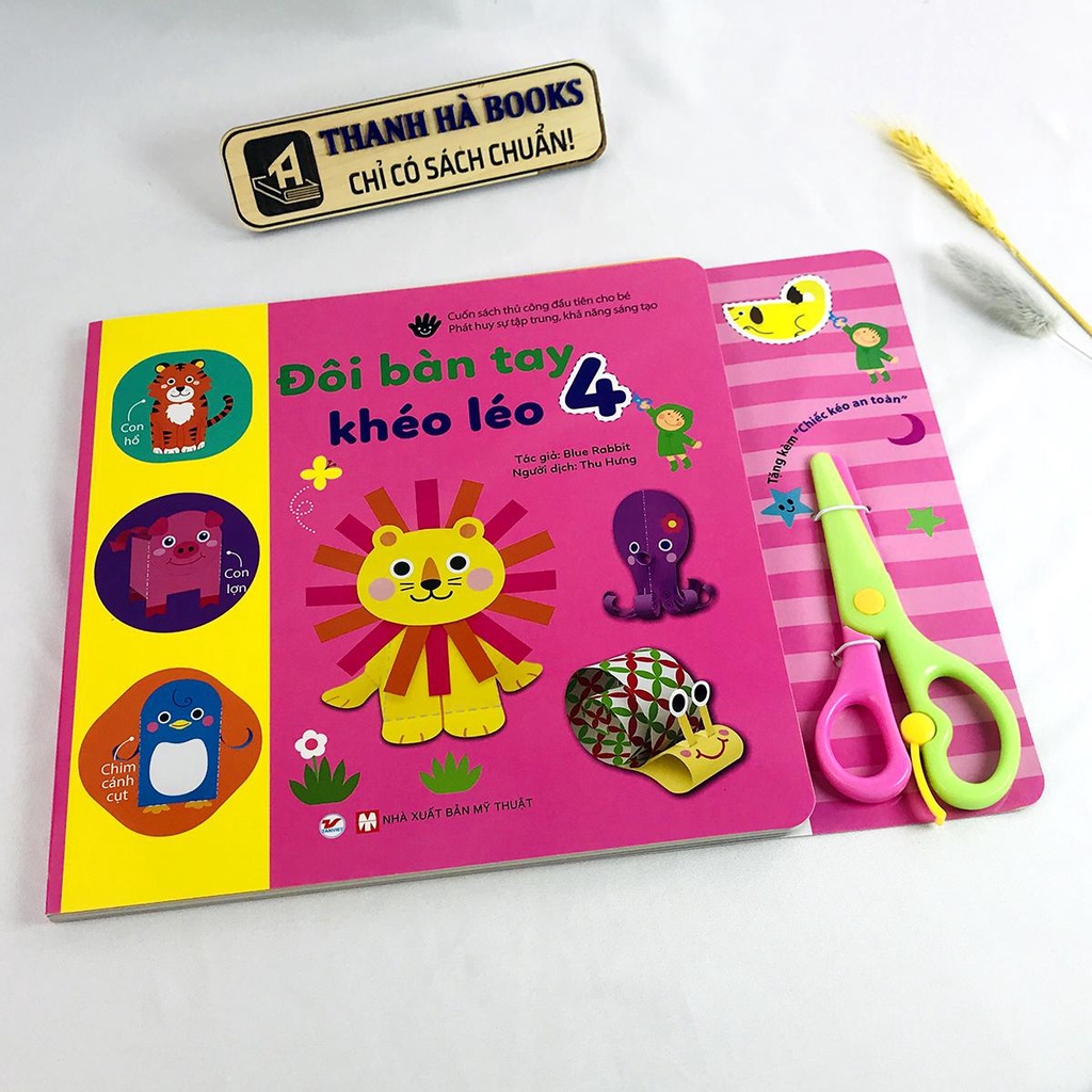 Sách Đôi Bàn Tay Khéo Léo 4 (5+) Tặng kèm Chiếc kéo an toàn