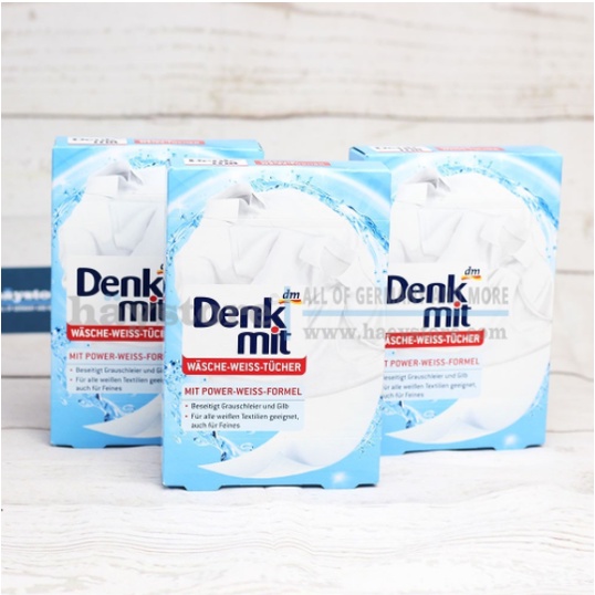 Giấy tẩy trắng quần áo Denkmit 20 miếng