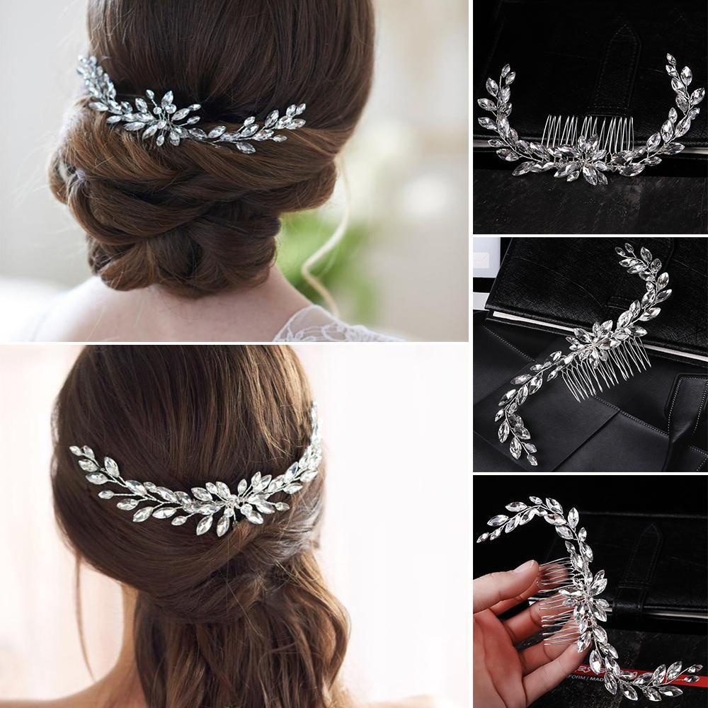 EUTUS Cài Tóc Hình Vương Miện Đính Đá Thời Trang Cho Cô Dâu