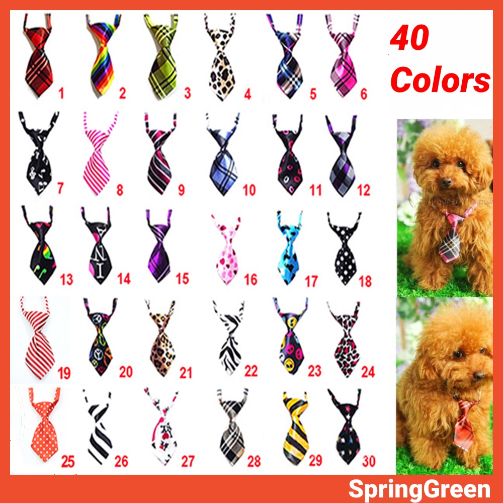1 Cà Vạt Đeo Cổ Chó Mèo Màu Sắc Đáng Yêu