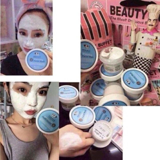 Mặt Nạ Trắng Da Beauty Buffet Scentio Milk Plus Whitening Q10 Facial Mask