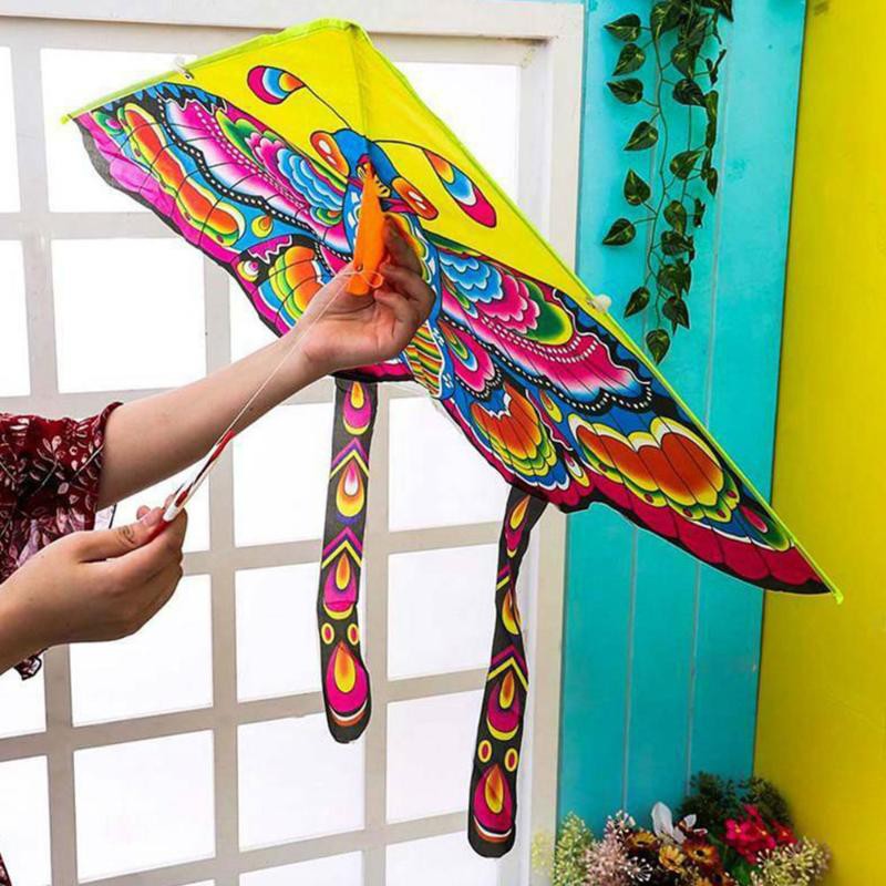 JPRICE 【COD】Diều Hình Cánh Bướm Đuôi Dài 90*50cm Kèm Dây Thả 15m