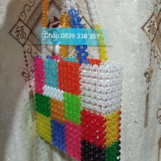Túi xách hạt pha lê nhiều màu
