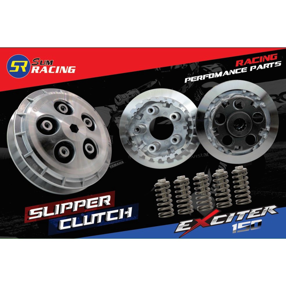 ĐẾ NHÔM NỒI SUM RACING SLIPPER CLUTCH ( CHỐNG TRƯỢT) CHO EXCITER 150