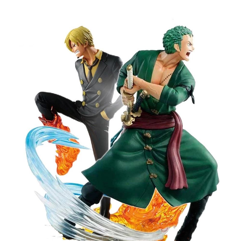 Mô hình nhân vật hoạt hình Vinsmoke Sanji Roronoa Zoro 16cm bằng PVC