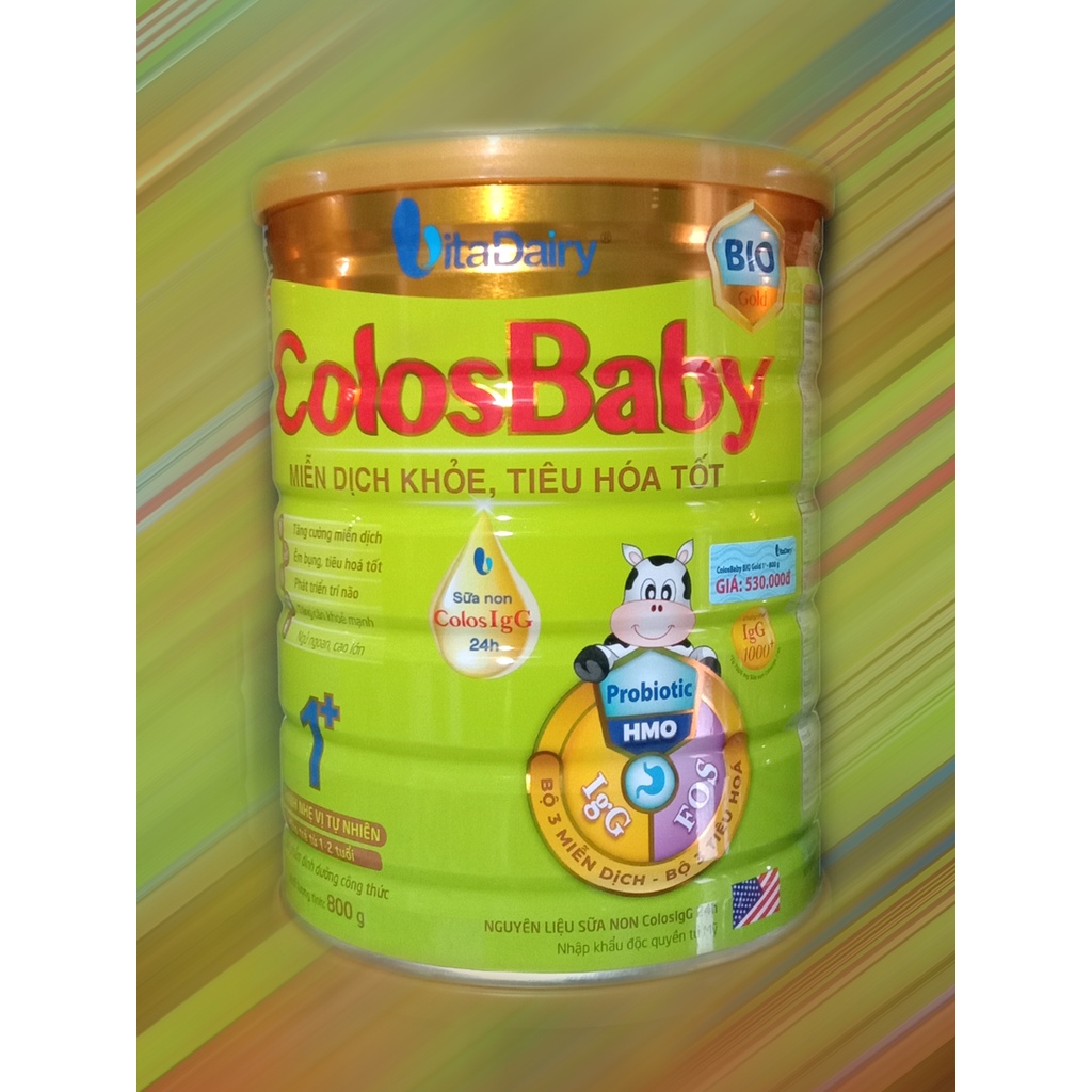 Sữa bột Colos Baby Bio 1+ 800g - Miễn dịch khỏe, tiêu hóa tốt