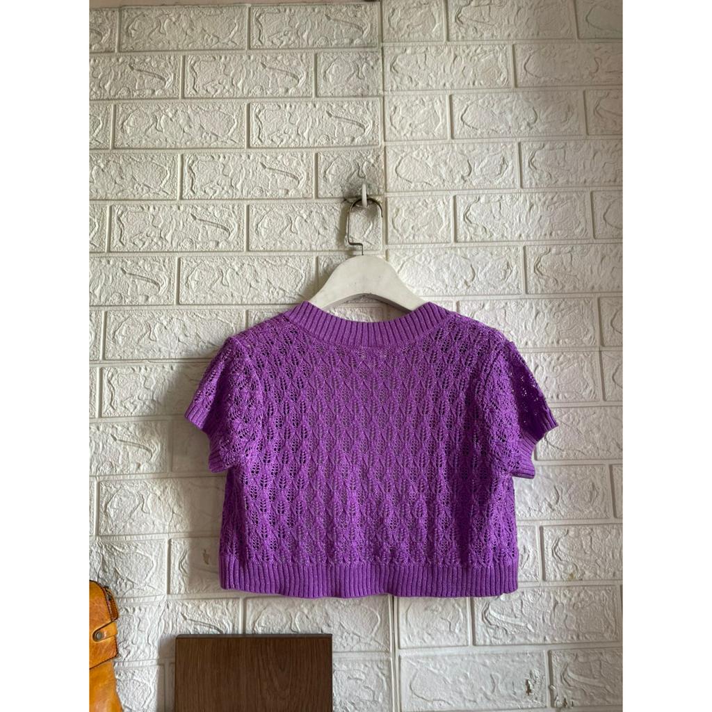 Áo khoác len dáng lửng