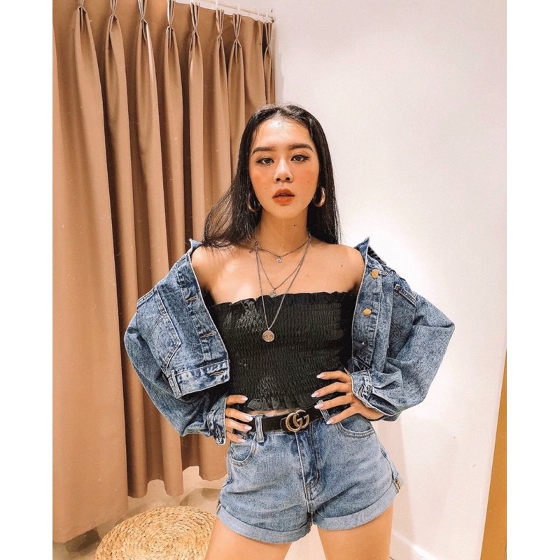 Áo Ống Nhún Siêu Phẩm Hàng Chuẩn Ulzzang