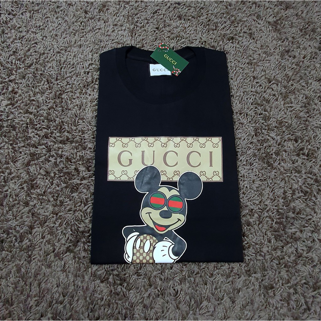 Áo Thun In Hình Chuột Mickey Gucci Chính Hãng Thời Trang