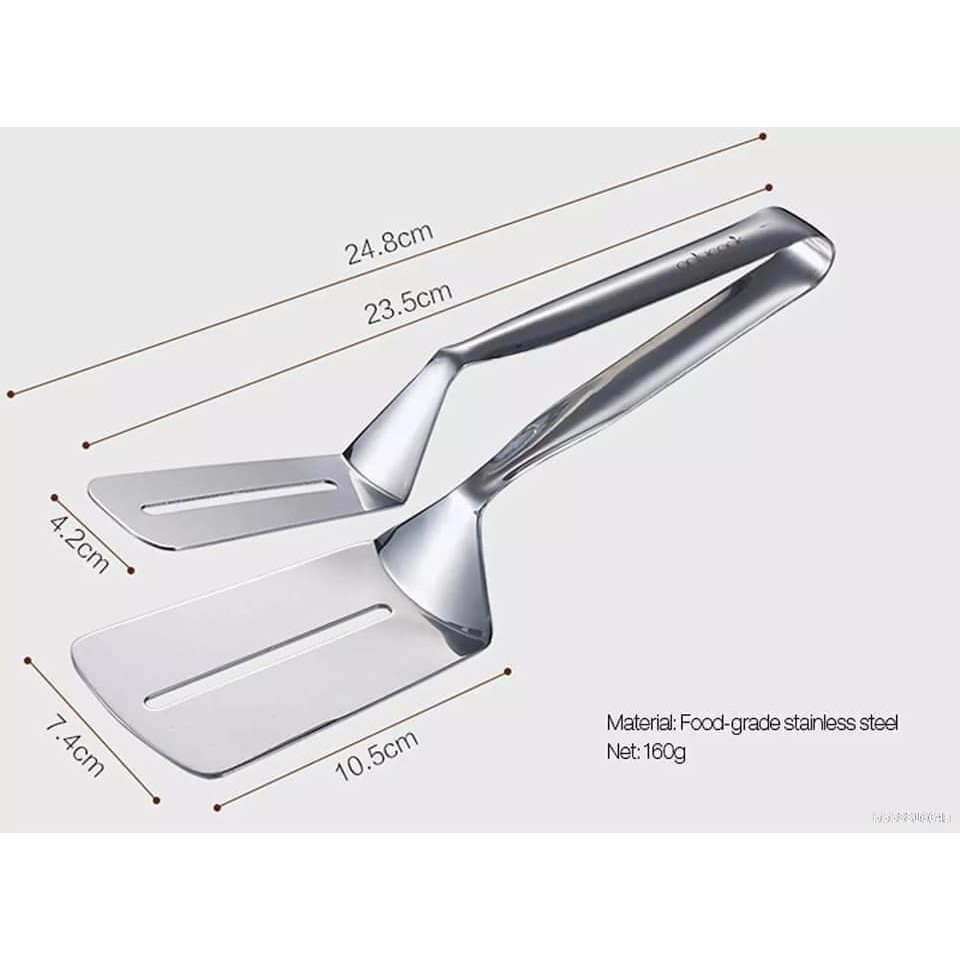 Kẹp gắp đồ thức ăn nóng lạnh an toàn vệ sinh bằng inox