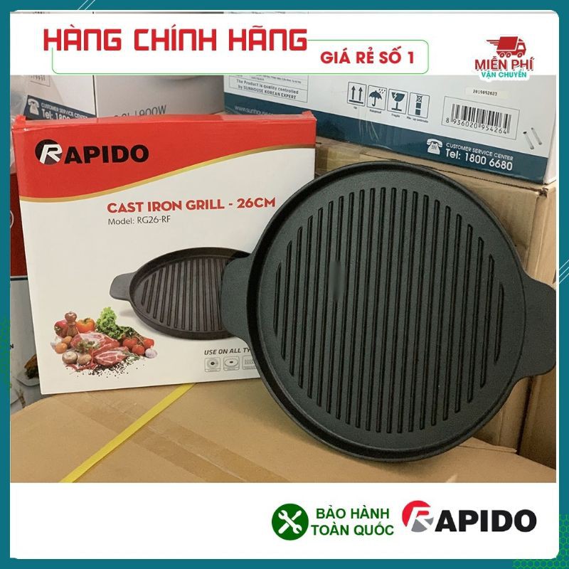 Chảo Nướng. khay nướng Rapido, Ferroli Chính Hãng, Dùng Trên Mọi Loại Bếp. cả bếp từ