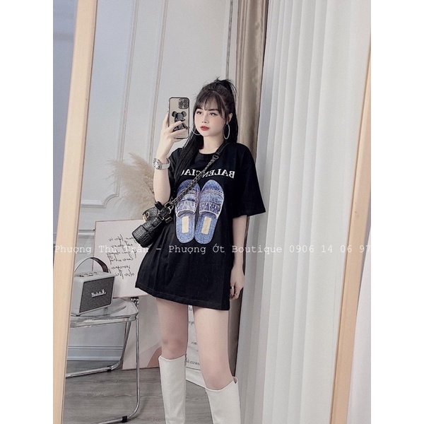 Áo thun phông unisex in hình Dép from rộng hot hit