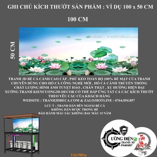 Decal dán trang trí bể cá cảnh 3D