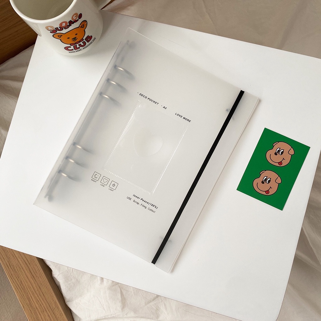 Binder A5 bìa nhựa cứng sưu tầm card - Sheet A5 2 mặt