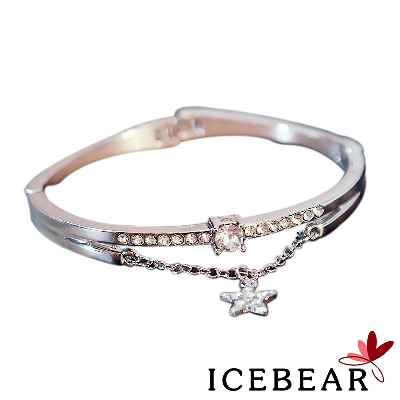 Vòng đeo tay đính kim cương lấp lánh thời trang dành cho nữ