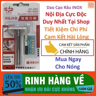 [ Hàng Mới Về ] 👳 FLASH SALES 👳 Dao Cạo Râu Cổ Điển INOX Cán Tháo Rời 👳 Cạo Râu Cổ Điển, Đẹp, Sang Trọng, Sạch
