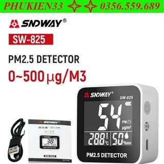 Máy đo chất lượng không khí pm2.5, nhiệt độ, độ ẩm sndway sw-825